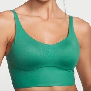 VS Victorias Secret Green Lightweight Allegro Padded Sports Gym Bra Medium 34DD